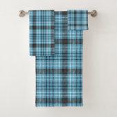 Blue Yellow Tartan Towel – Cozy Gift for Men バスタオルセット (インサイチュ)