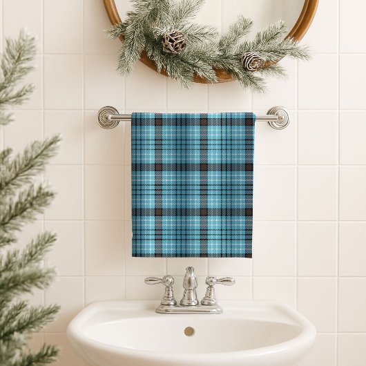 Blue Yellow Tartan Towel – Cozy Gift for Men バスタオルセット
