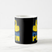 BLUE & YELLOW UKRANIANサポート コーヒーマグカップ (中央)