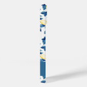 Blue Yellow Watercolor Lemon Name Case-Mate iPhoneケース (裏面 / 右)