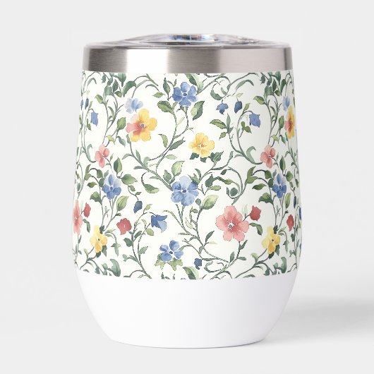 Blue Yellow Watercolor Wildflower  (正面)