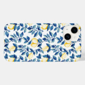 Blue Yellow Wildflower Lemon Case-Mate iPhoneケース (裏面 (横))