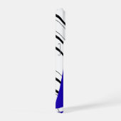 Blue Zig Zag Pattern iPhone Case iPhoneケース (右側面)