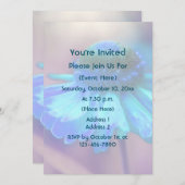 Blue Zinnia Flower   招待状 (正面/裏面)