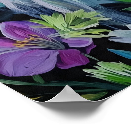 BlueAuraFlowerWitch ポスター (角)