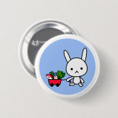 BlueBackボタン-ウサギ- 缶バッジ (正面&裏面)