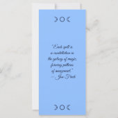 Bluebellの花の色彩の鮮やかしおりを作成する (裏面)