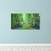 Bluebellライトキャンバス印刷 キャンバスプリント (インサイチュ (ウッドフロア))