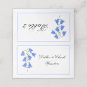 Bluebell Flowers Place Card Tent プレイスカード (外部開封)