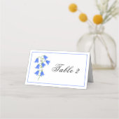 Bluebell Flowers Place Card Tent プレイスカード (裏面)