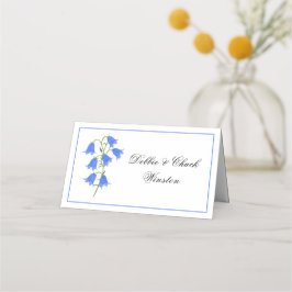 Bluebell Flowers Place Card Tent プレイスカード