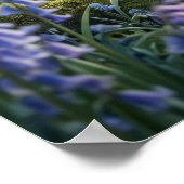 Bluebell Hare Spring Mist ポスター (角)