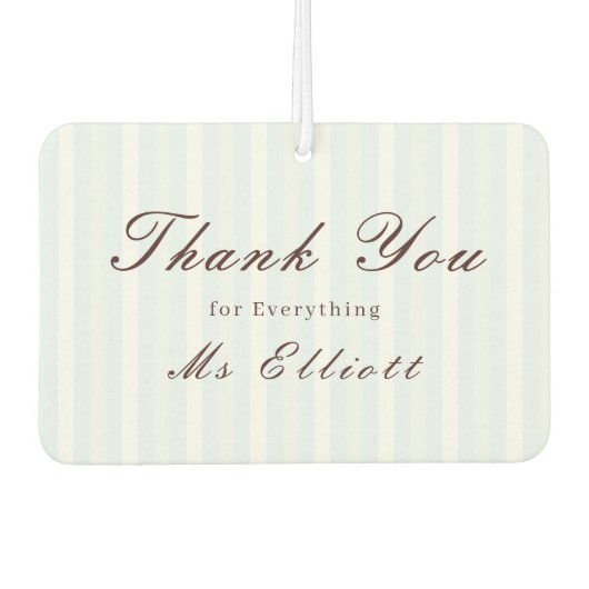 Bluebell - Personalised Thank You Air Freshener カーエアーフレッシュナー (正面)
