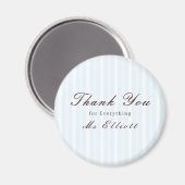 Bluebell - Personalised Thank You Teacher Magnet マグネット (正面/裏面)