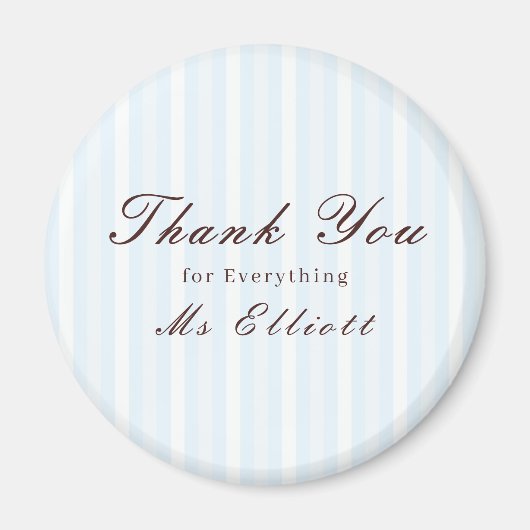 Bluebell - Personalised Thank You Teacher Magnet マグネット (正面)
