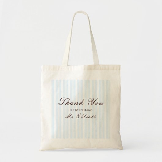 Bluebell - Personalised Thank You Teacher Tote トートバッグ (正面)