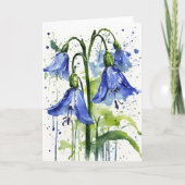 Bluebell - Watercolor flowers カード (正面)