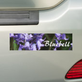 Bluebellsの花の自然の花の青い花 バンパーステッカー (車上)