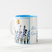 Bluebellsの蝶花柄 ツートーンマグカップ (正面左)
