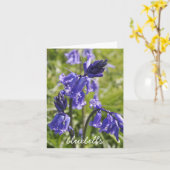 Bluebellsのnotecard カード (黄色い花)
