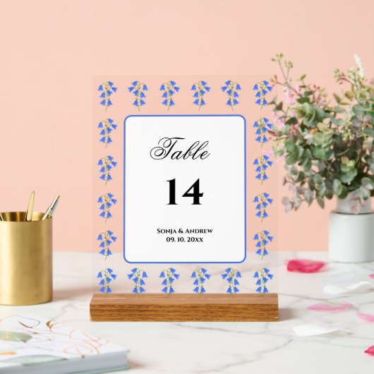 Bluebells アクリルサイン (ウェディング)