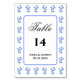 Bluebells テーブルナンバー