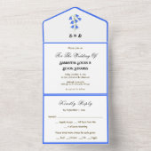 Bluebells All in One Wedding Invitation オールインワン招待状 (内側)