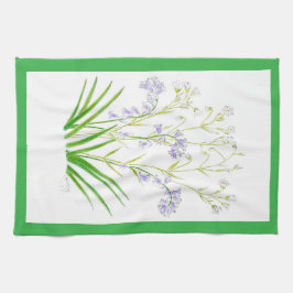 Bluebells and Stitchwort tea towel キッチンタオル