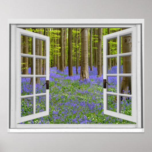 Bluebells and Treesビューウィフェイクンドウ ポスター (正面)