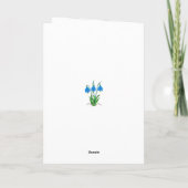 Bluebells Birthday Greeting Card カード (裏面)