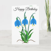 Bluebells Birthday Greeting Card カード (正面)