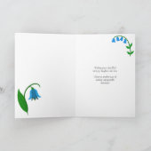 Bluebells Birthday Greeting Card カード (内部)
