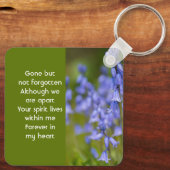  Bluebells Garden Flowers Memorial Keepsake  キーホルダー (裏面)