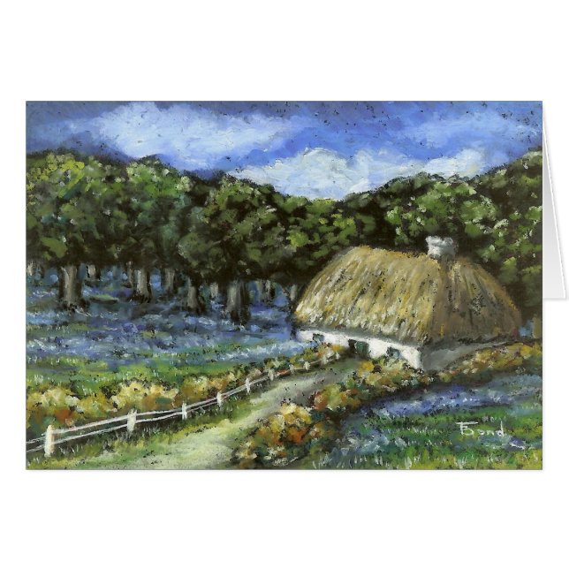 Bluebells、gorseおよび森林 (正面横)