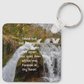  Bluebells Waterfall Landscape  Memorial Keepsake  キーホルダー (裏面)