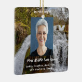 Bluebells Waterfall Landscape  Memorial Keepsake  セラミックオーナメント (右)