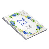 Blueberries and Foliage Birthday Guest Book ノートブック (右側)