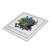 Blueberries Ceramic Tile タイル (側面)