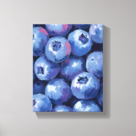 Blueberries | Fruit Watercolor Painted キャンバスプリント