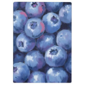 Blueberries | Fruit Watercolor Painted クリップボード (裏面)