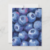 Blueberries | Fruit Watercolor Painted Card (正面)