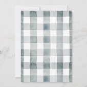 Blueberries & Raccoon Berry Sweet Boy Baby Shower 招待状 (裏面)