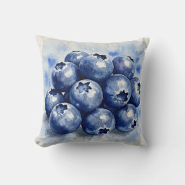 Blueberries Summer Pillow クッション