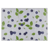 Blueberries Watercolor Blueberry Blossoms Foliage カッティングボード (正面)