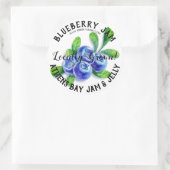 Blueberryカラフル Jam製品ビジネスラベル ラウンドシール (バッグ)