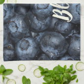 Blueberryクローズアップ詳細forビーガン キッチンタオル (折り畳み)
