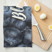 Blueberryクローズアップ詳細forビーガン キッチンタオル (四つ折り)