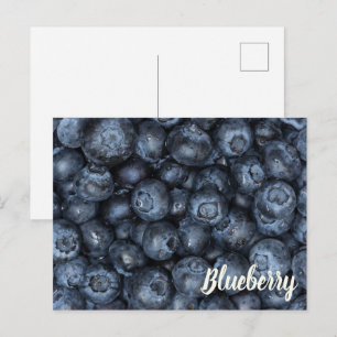 Blueberryクローズアップ詳細forビーガン シーズンポストカード