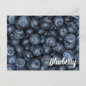 Blueberryクローズアップ詳細forビーガン シーズンポストカード (正面)
