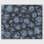 Blueberryクローズアップ詳細forビーガン ラッピングペーパー (フラット)